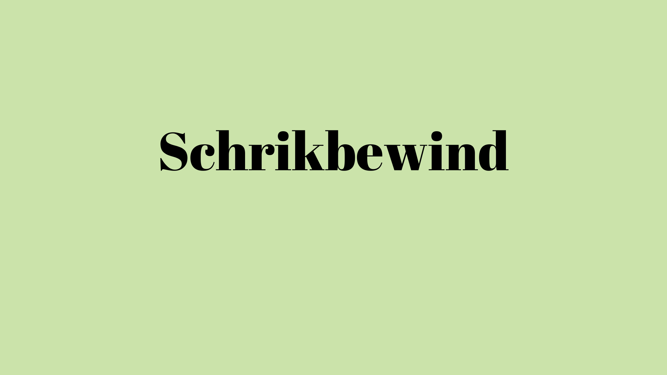 Schrikbewind